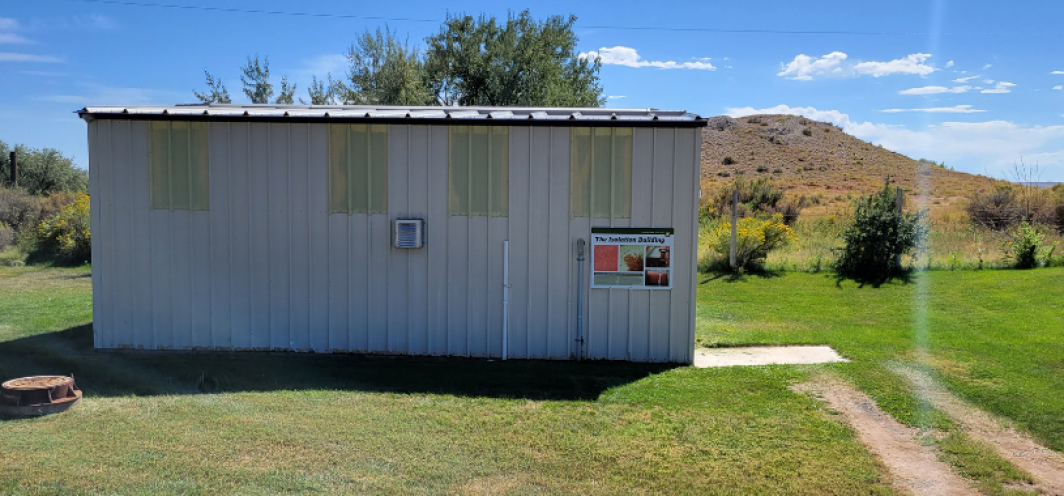 The exterior of the Isolation hatchery building at Tillett Springs Rearing Station